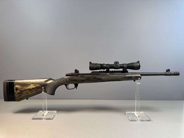 Ruger Bolt-Action Gunsite Scout Rifle with Burris Scope and Accessories