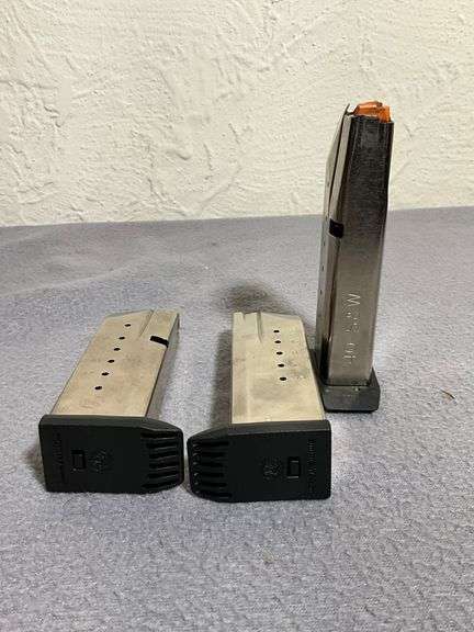 Three Smith & Wesson .40 S&W Magazines with Steel Construction