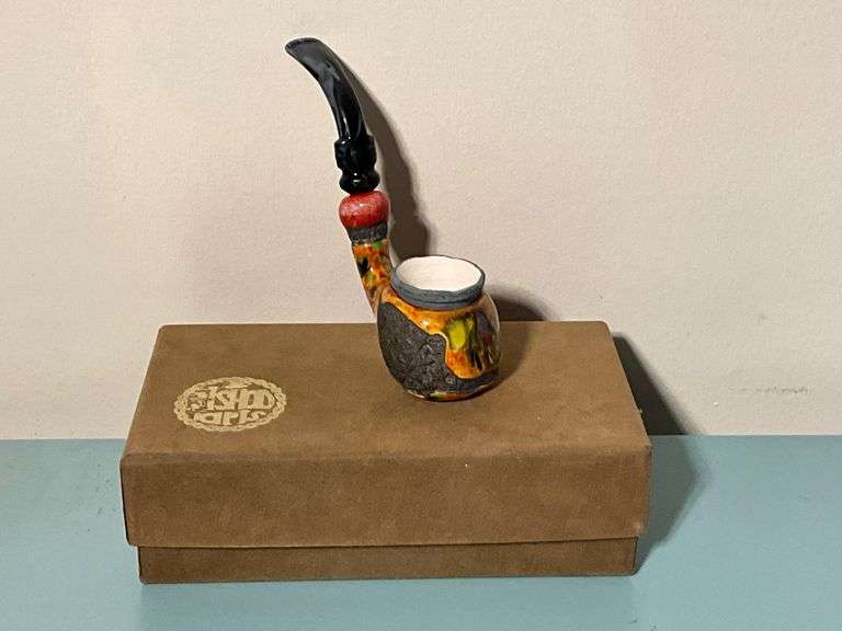 Ishod Arts Handcrafted Pipe ‘Philosophus 101 Indian Summer’ with Original Box
