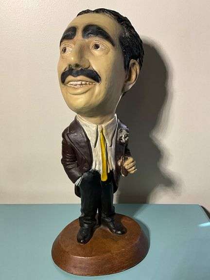 Groucho Marx Chalkware Figurine, Approximately 16 Inches Tall