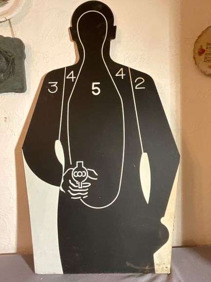 Silhouette Target Training Board with Numbered Zones