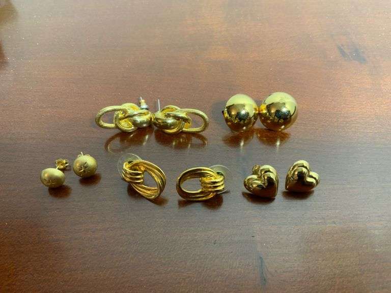 Gold-Tone Pierced Earrings