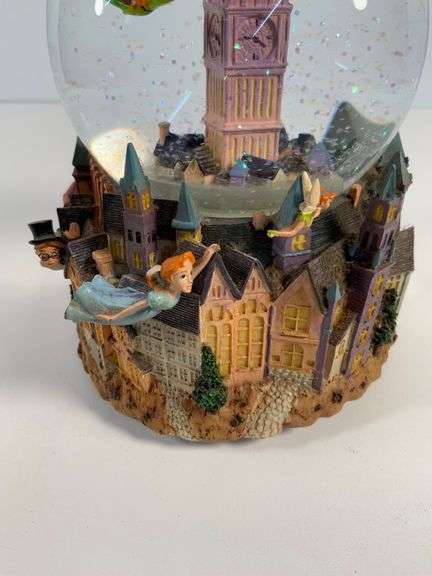 Disney Peter Pan 50th Anniversary Musical Snow Globe with London Scene
