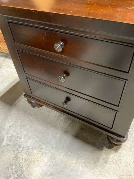 Restoration Hardware Wood Three-Drawer Chest