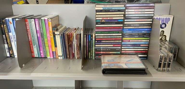 Assortment of CDs, DVDs and Cassette Tapes