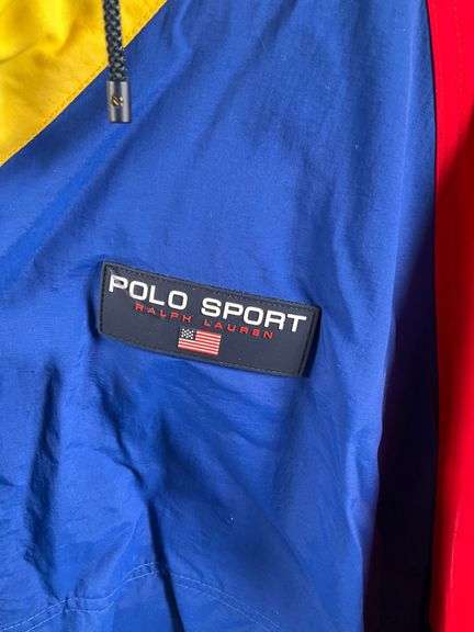 Polo Sport Ralph Lauren Colorblock Nylon Windbreaker Jacket, Size M