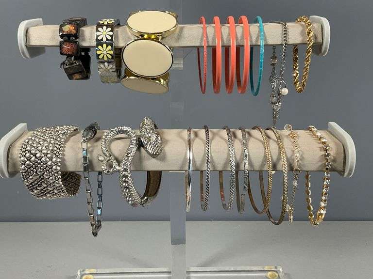 Collection of Costume Jewelry Bracelets