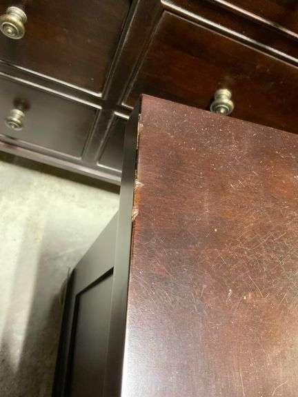 Three-Drawer Wooden Side Table by Restoration Hardware