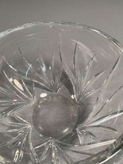 Marquis by Waterford Lead Crystal Bowl with Cut Floral Design