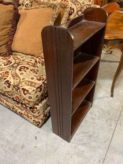 Small Handmade Wooden Bookshelf, Three-Tier, 18″ x 7″ x 36″