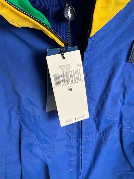 Polo Sport Ralph Lauren Colorblock Nylon Windbreaker Jacket, Size M
