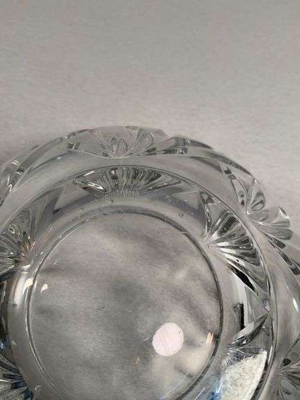 Marquis by Waterford Lead Crystal Bowl with Cut Floral Design