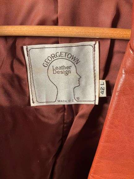 Georgetown Leather Design Washington D.C. Brown Leather Blazer