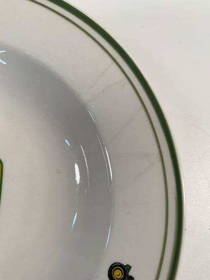 Set of Two John Deere Licensed Gibson Ceramic Bowls