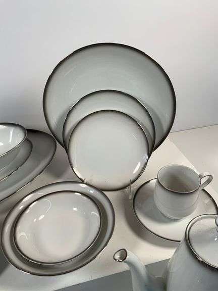 Sango China ‘Grey Mist’ Partial Dinnerware Set for Seven