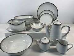 Sango China ‘Grey Mist’ Partial Dinnerware Set for Seven