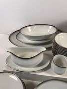 Sango China ‘Grey Mist’ Partial Dinnerware Set for Seven