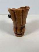 Ceramic Boot-Shaped Vase with Rifle Decoration by Inarco, 6 Inches Tall