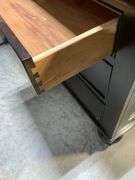 Three-Drawer Wooden Side Table by Restoration Hardware
