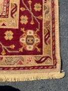 Hand-Knotted Wool Area Rug with Floral Motifs, 103” x 144”
