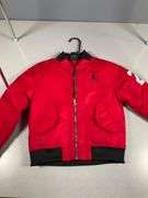 Jordan Brand Kids’ Red Bomber Jacket with Number 23 and Jumpman Logo