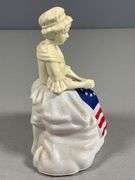 Vintage Avon Betsy Ross Decanter Figurine with 13-Star Flag Design