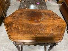 Golden Voice Radio Table by Kiel, Missing Radio, Circa 1920s, 37 x 25 x 30 1/2 Inches