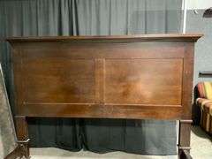 Restoration Hardware Wooden King-Sized Bed Frame with Headboard, Footboard, and Rails