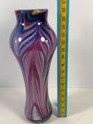 16.5” Swirl Glass Vase