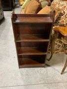 Small Handmade Wooden Bookshelf, Three-Tier, 18″ x 7″ x 36″