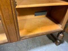 Wooden Sideboard with Marble Top and C.W.S. Ltd. Makers Label