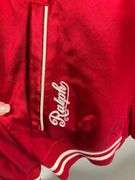 Ralph Lauren MLB Collaboration New York Yankees Red Satin Jacket, Size L