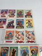 Collection of Garbage Pail Kids Trading Cards in Clear Sleeves