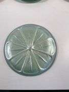 Set of 12 Glass Fruit Slice Plates, 6-Inch, with Four Unique Designs