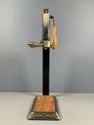 Le Grale Brass Countertop Wine Bottle Opener with Wooden Handle and Base