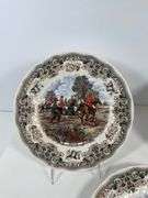 Set of Six Churchill Hunting Scene Collector Plates, 10-Inch