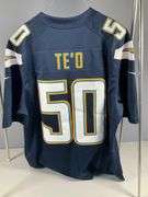 Nike NFL On Field San Diego Chargers Manti Te’o Jersey, Size Large
