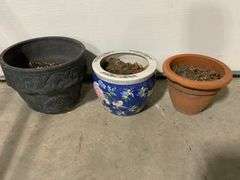 Group of Three Planters