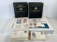 Collection of U.S. First Day Covers with Postal Commemorative Stamps in Two Binders