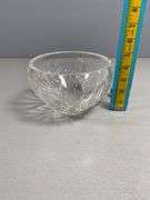 Marquis by Waterford Lead Crystal Bowl with Cut Floral Design