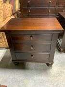 Restoration Hardware Wood Three-Drawer Chest
