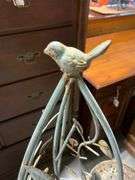 Metal Bird Trellis, Decorative Plant Stand and Shepherds Hook