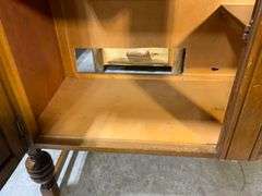 Wooden Sideboard with Marble Top and C.W.S. Ltd. Makers Label