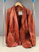 Georgetown Leather Design Washington D.C. Brown Leather Blazer