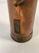 Brass and Copper Matchstick Holder with Handle and Striker by Knobler, Taiwan