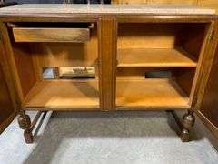 Wooden Sideboard with Marble Top and C.W.S. Ltd. Makers Label