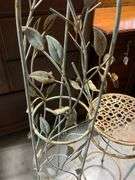 Metal Bird Trellis, Decorative Plant Stand and Shepherds Hook