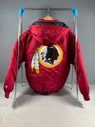 Logo Athletic NFL Licensed Red Hooded Jacket with Embroidered Logo