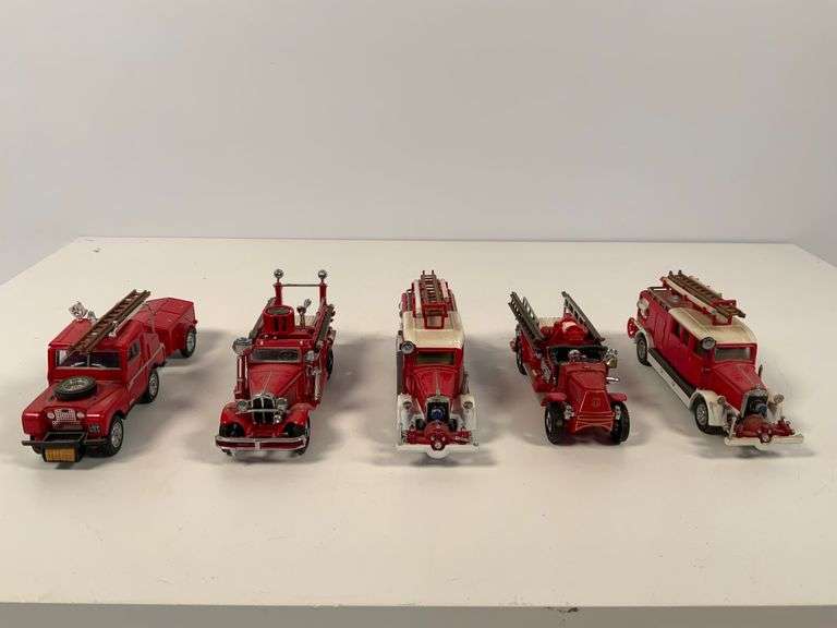 Set of Matchbox Models of Yesteryear Fire Trucks