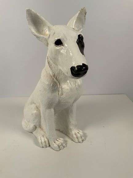 White Dog Decor,  13 Inches